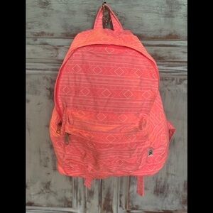 VS PINK Coral Aztec Print Canvas Backpack​​​​​​​​​